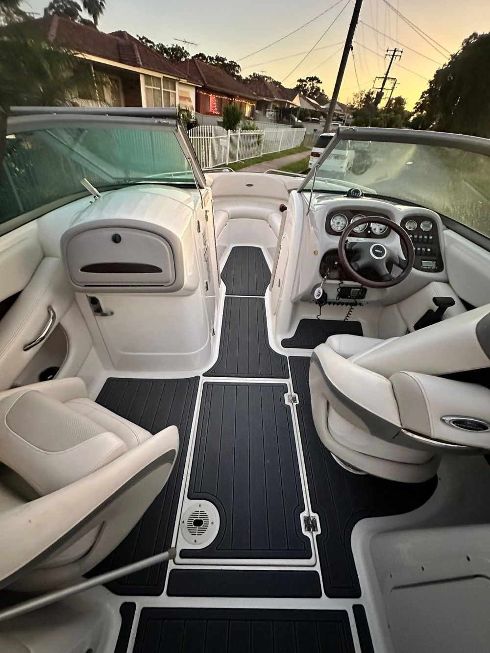2007 Chaparral 246 SSI Swim Platform Cockpit Boat EVA Foam Teak Floor Pad Mat