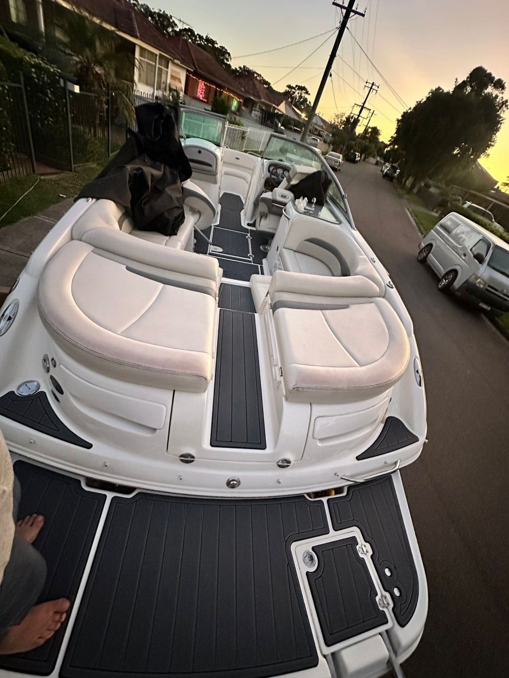 2007 Chaparral 246 SSI Swim Platform Cockpit Boat EVA Foam Teak Floor Pad Mat