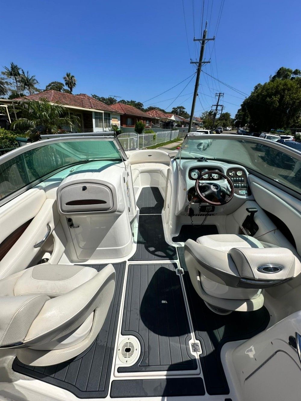 2007 Chaparral 246 SSI Swim Platform Cockpit Boat EVA Foam Teak Floor Pad Mat