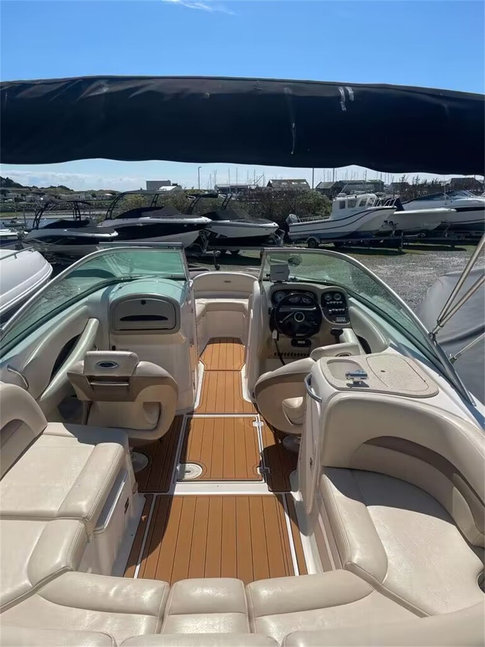 2007 Chaparral 246 SSI Swim Platform Cockpit Boat EVA Foam Teak Floor Pad Mat