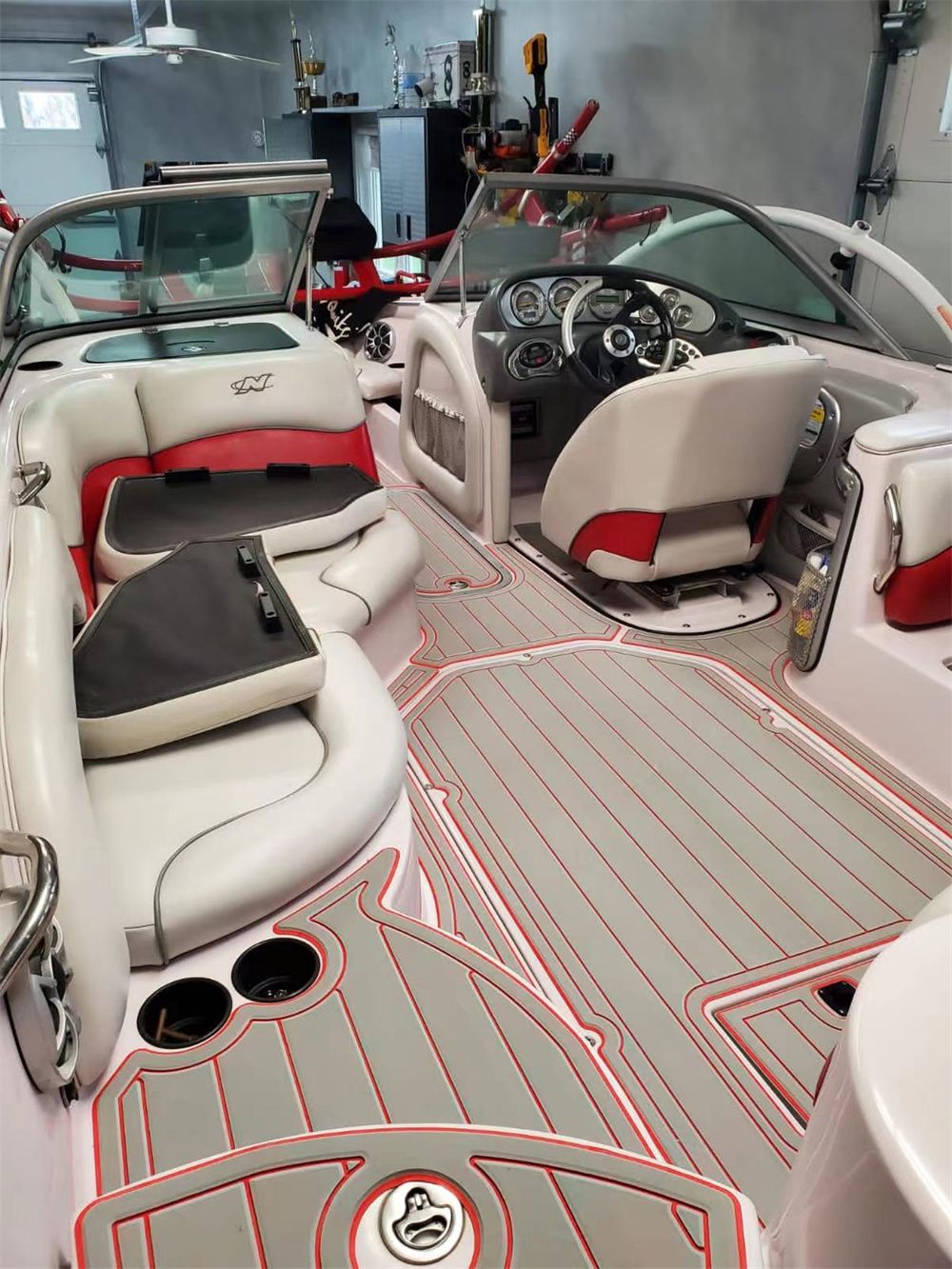 2006 Nautique SV211 Swim Platform Cockpit Pad Boat EVA Foam Teak Deck Floor Mat