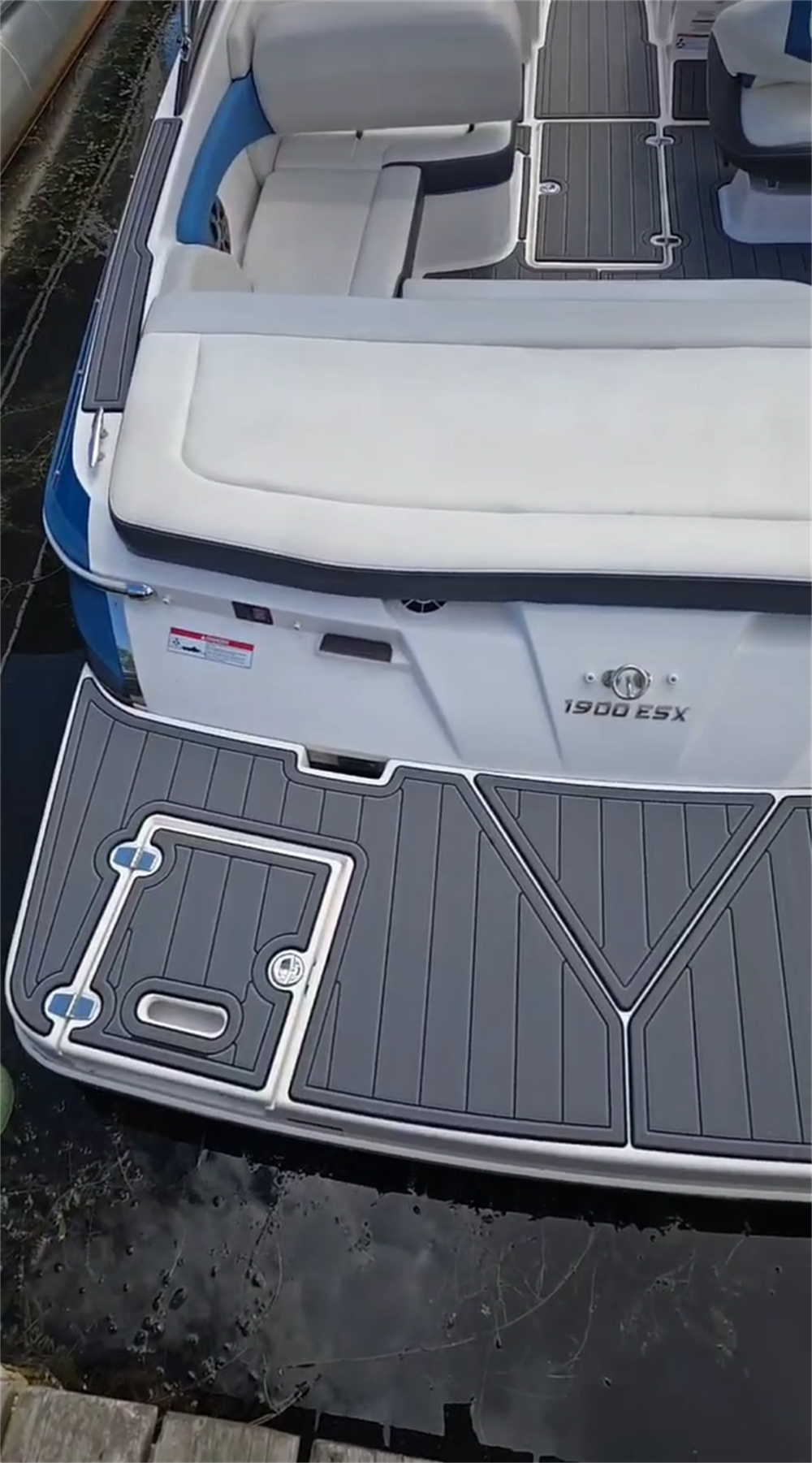 2016 Regal 1900 ES Swim Platform Cockpit Pad Boat EVA Foam Faux Teak Deck Floor Mat