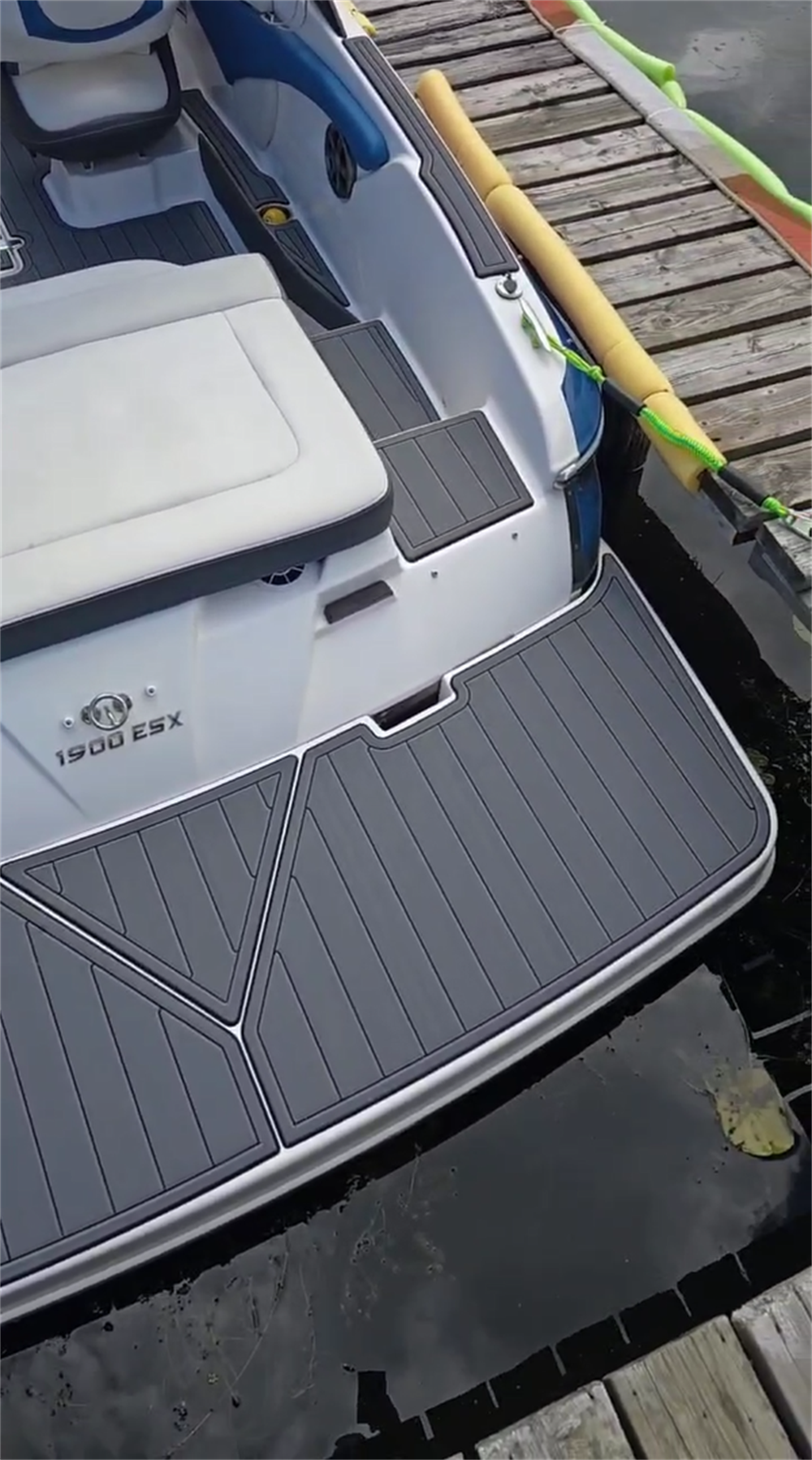 2016 Regal 1900 ES Swim Platform Cockpit Pad Boat EVA Foam Faux Teak Deck Floor Mat