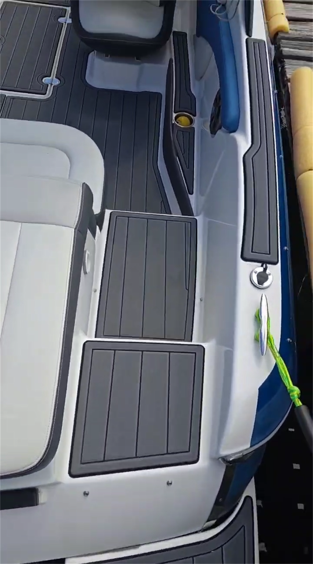 2016 Regal 1900 ES Swim Platform Cockpit Pad Boat EVA Foam Faux Teak Deck Floor Mat