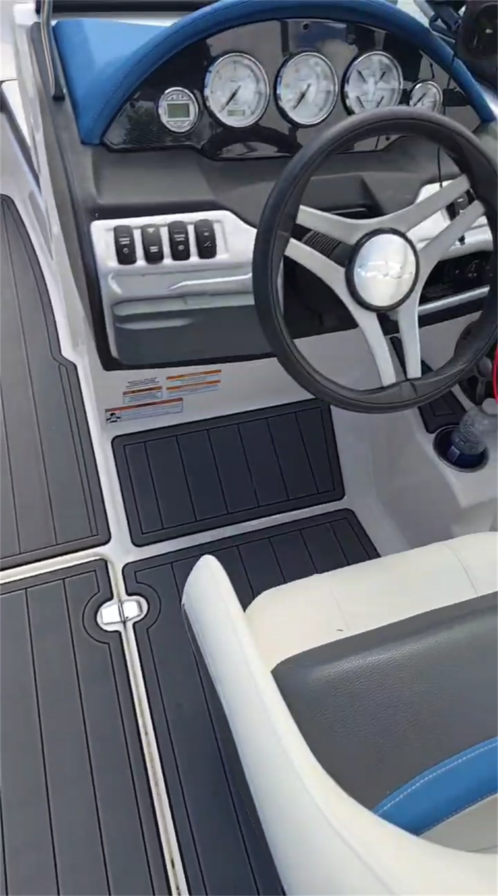 2016 Regal 1900 ES Swim Platform Cockpit Pad Boat EVA Foam Faux Teak Deck Floor Mat