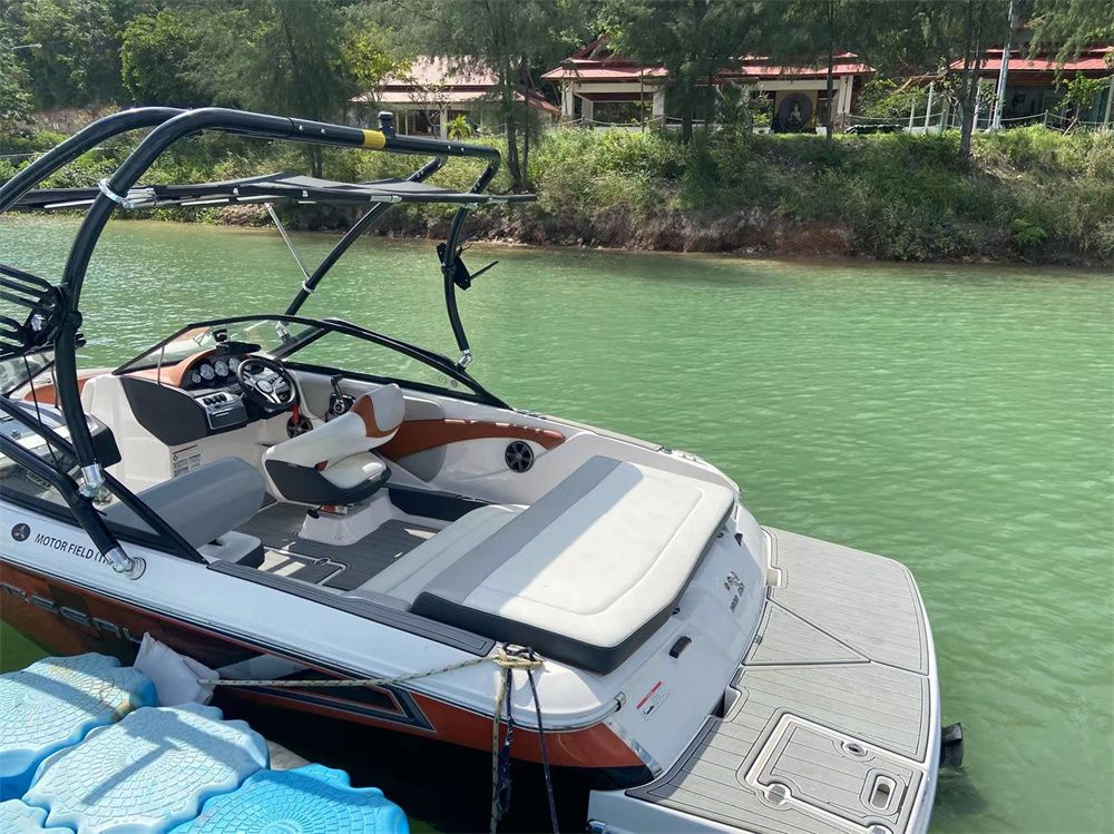 2016 Regal 1900 ES Swim Platform Cockpit Pad Boat EVA Foam Faux Teak Deck Floor Mat