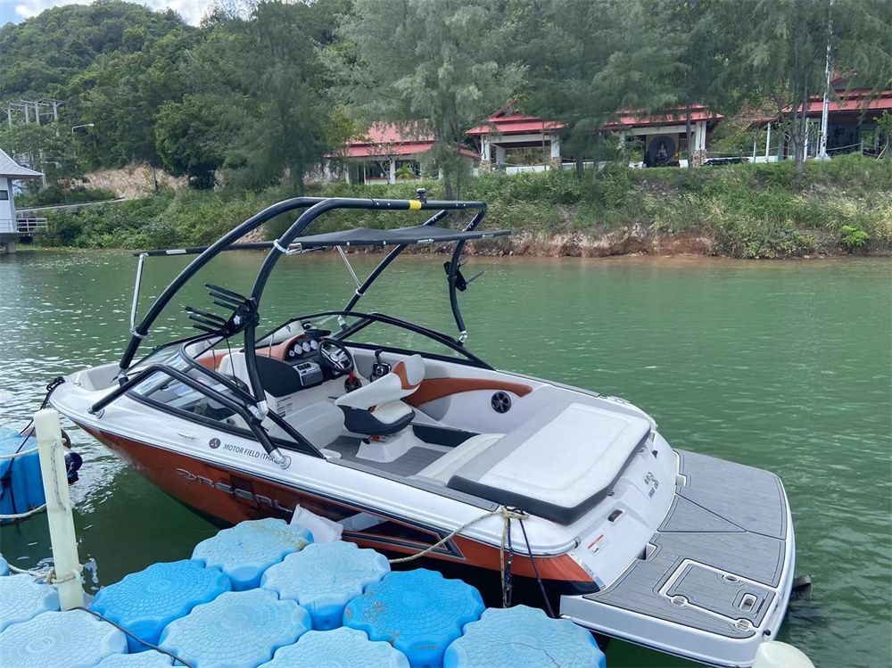 2016 Regal 1900 ES Swim Platform Cockpit Pad Boat EVA Foam Faux Teak Deck Floor Mat