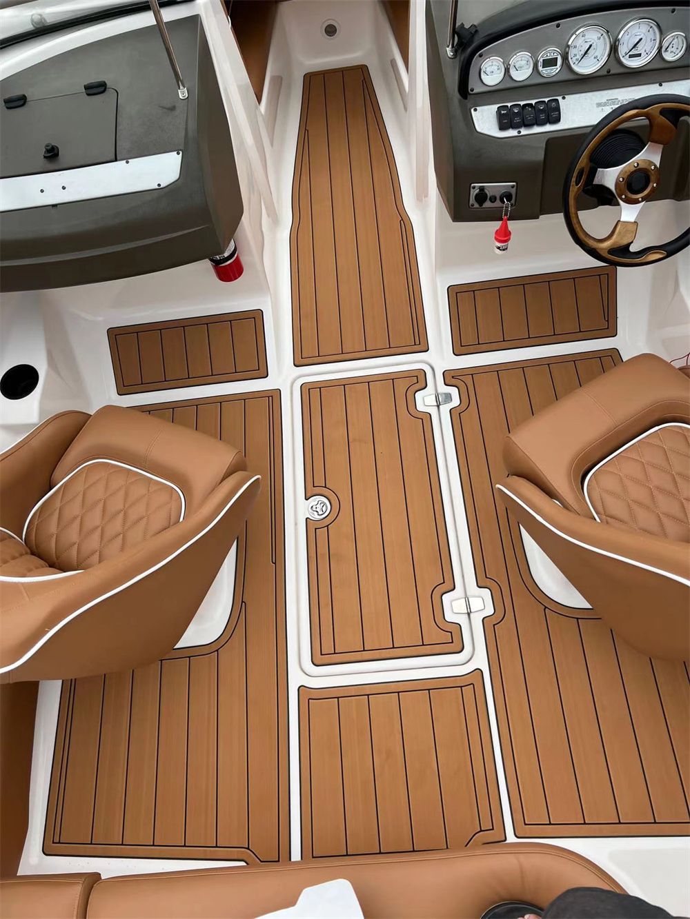 2001 Regal 1900 LE Swim Platform Cockpit Pad Boat EVA Foam Teak Deck Floor Mat