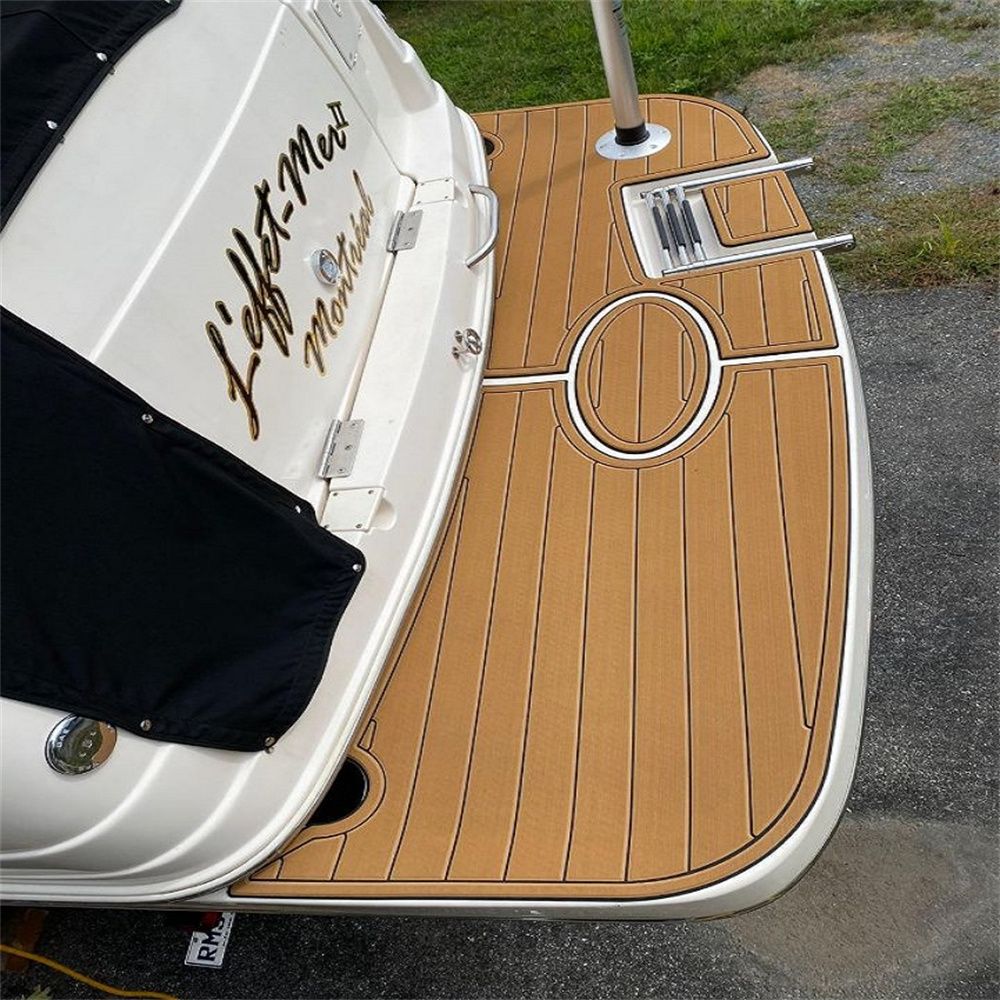 2004 Rinker 250 Fiesta Vee Swim Platform Boat EVA Faux Foam Teak Deck