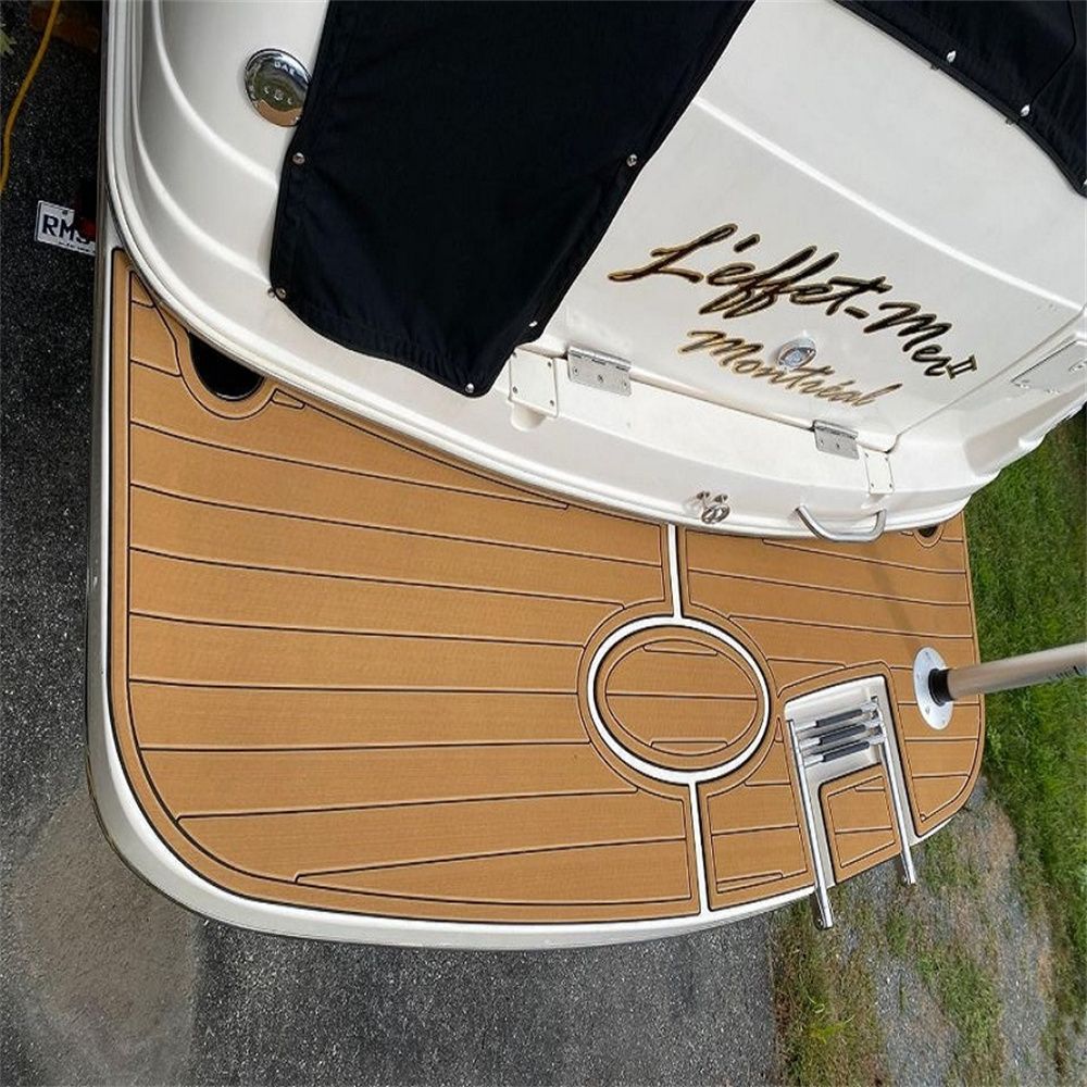 2004 Rinker 250 Fiesta Vee Swim Platform Boat EVA Faux Foam Teak Deck