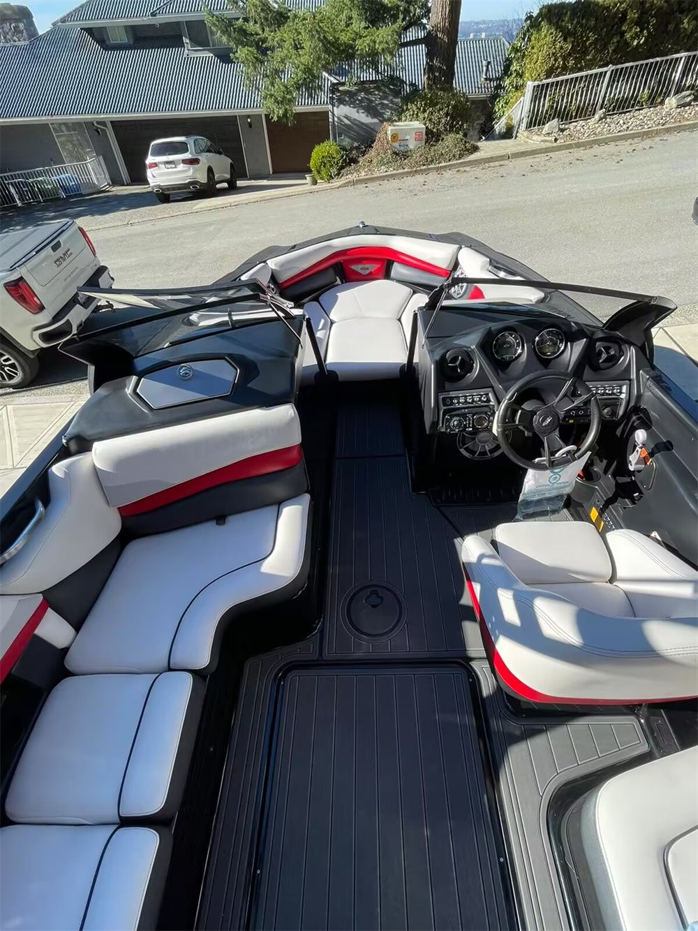 2015-2017 AXIS A22 Swim Platform Cockpit Pad Boat EVA Foam Teak Deck Floor Mat