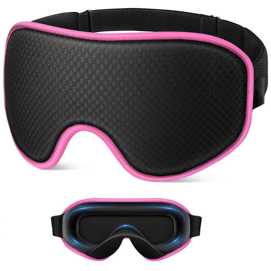 3D Contoured Memory Foam Sleep Eye Mask, Zero Pressure Breathable
