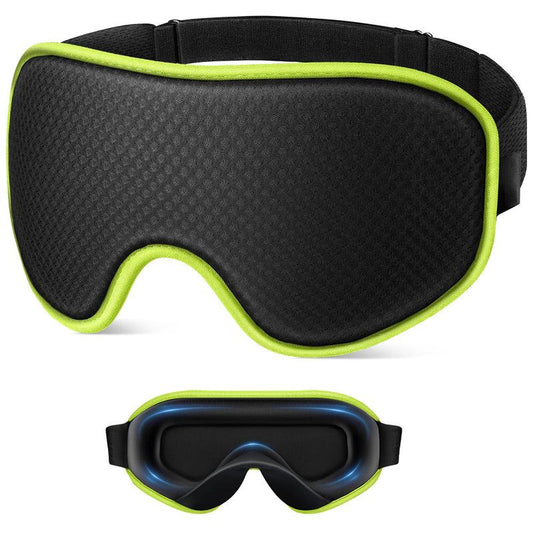 3D Contoured Memory Foam Sleep Eye Mask, Zero Pressure Breathable