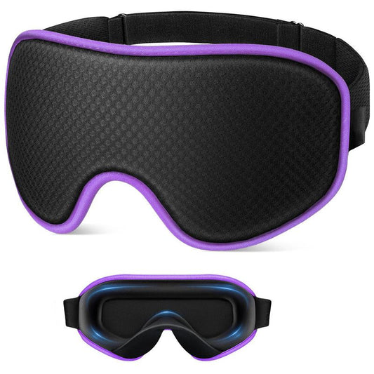 3D Contoured Memory Foam Sleep Eye Mask, Zero Pressure Breathable