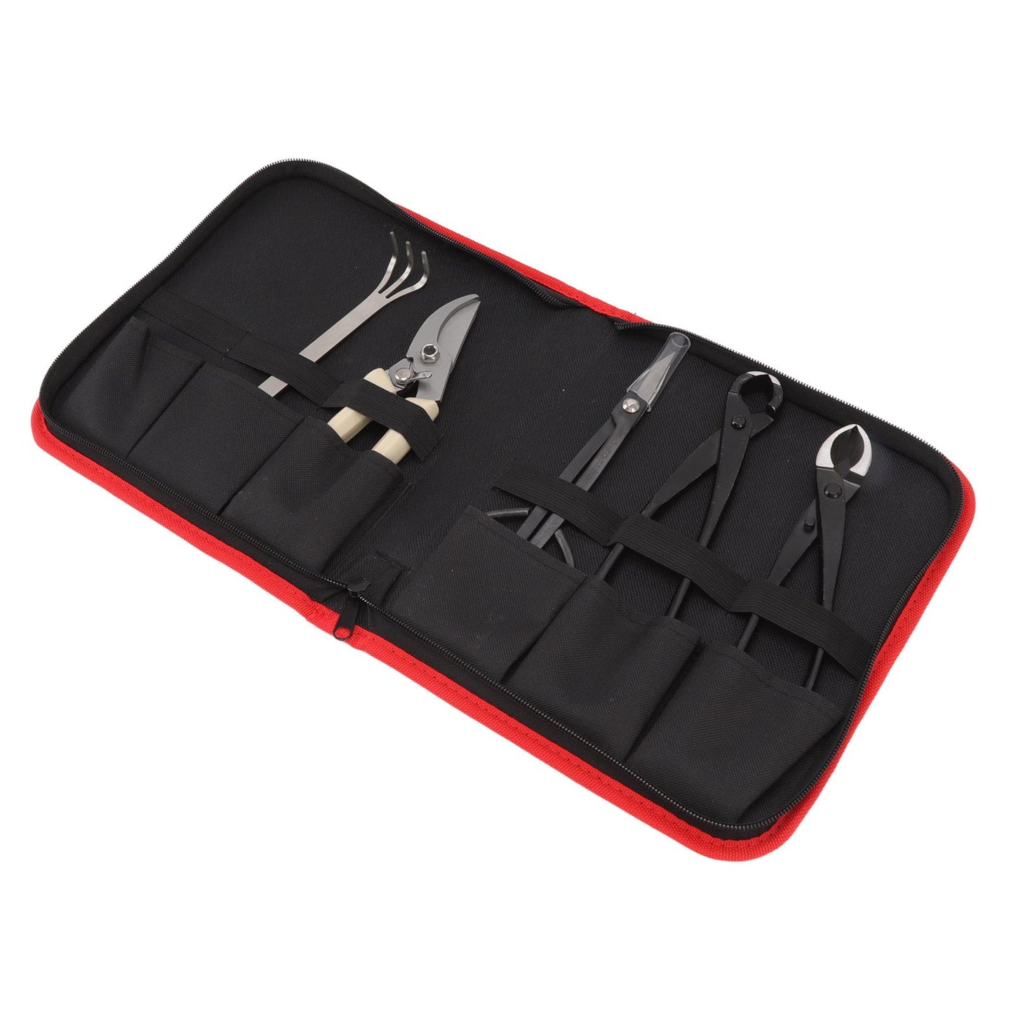 5Pcs Bonsai Tool Set Kit Carbon Steel Bonsai Scissors Rake Branch Cutter