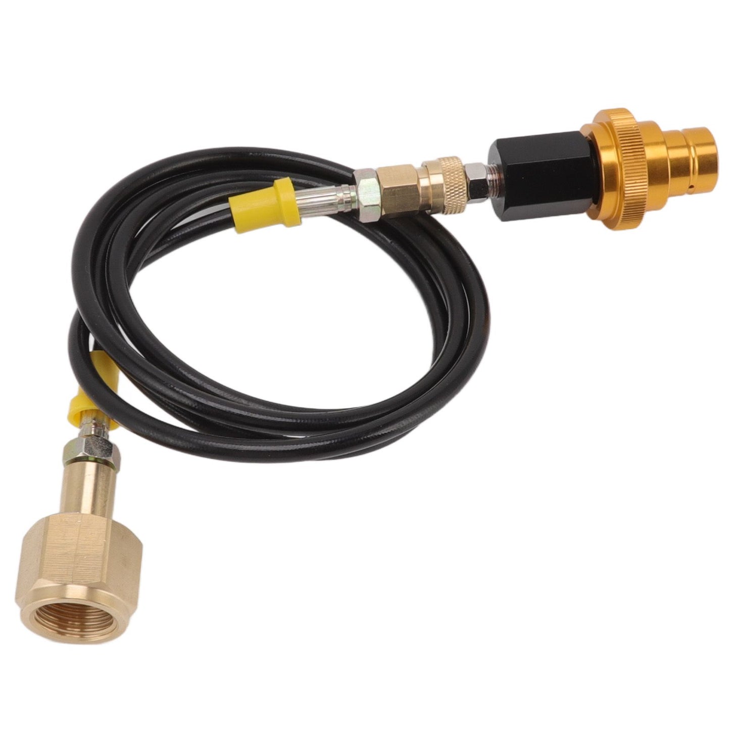 Soda Machine Adapter Hose Kit 1.5m Black Soda Adapter Hose with Gold Quick
