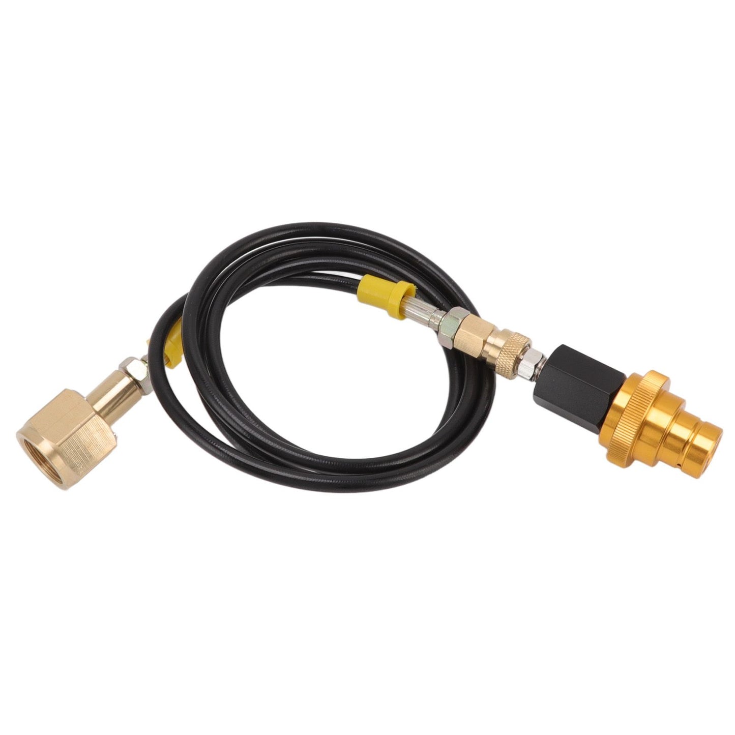 Soda Machine Adapter Hose Kit 1.5m Black Soda Adapter Hose with Gold Quick