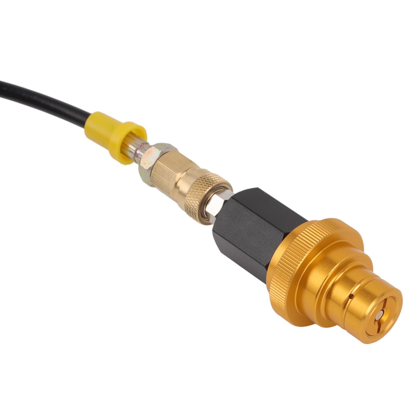 Soda Machine Adapter Hose Kit 1.5m Black Soda Adapter Hose with Gold Quick