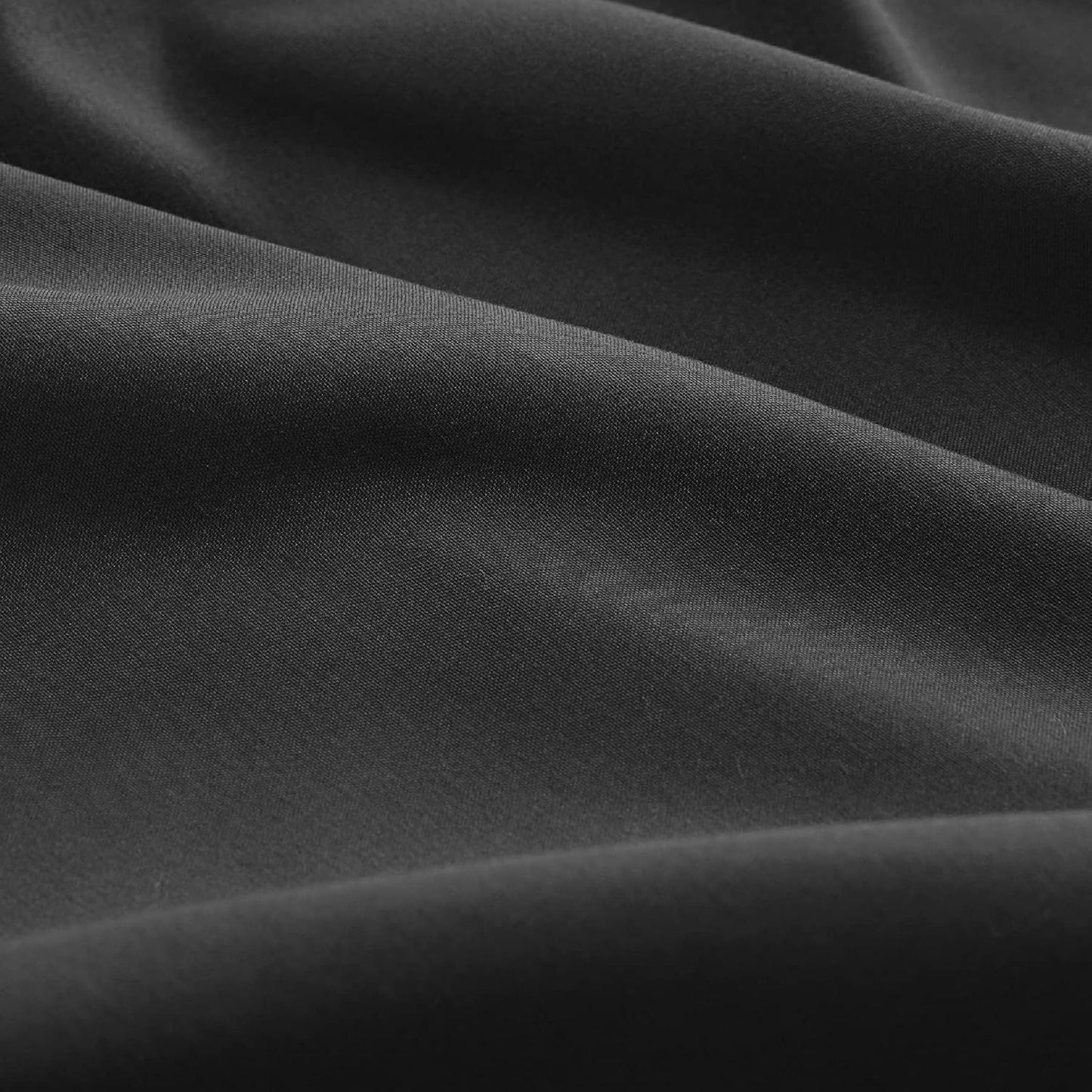 2000TC Hotel Quality Fitted Sheets - 2 Piece Fitted Sheets  -Breathable Bedding - Wrinkle, Fade, Stain Resistant- 16inch/40cm Deep Pocket Fitted Bed Sheets-Wrinkle and Fade Resistant,(Black,King Single)