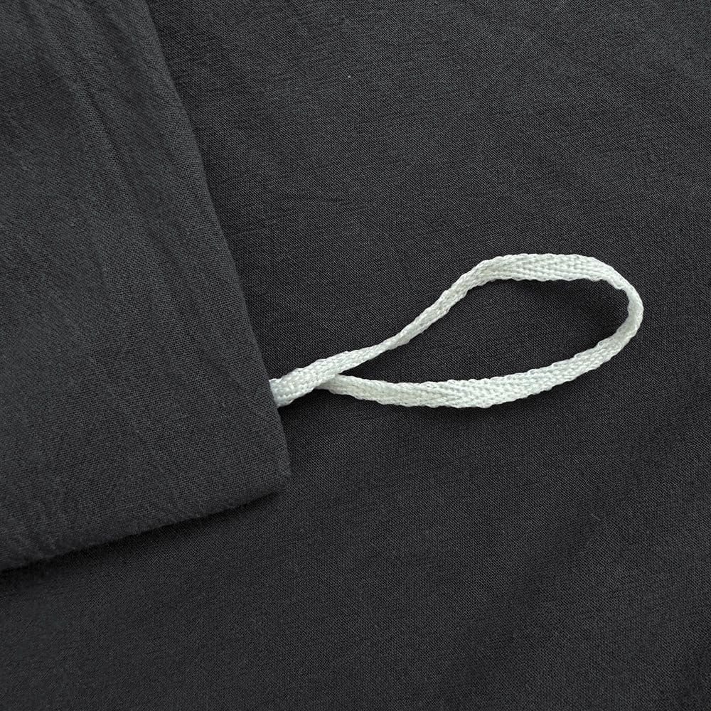 Hotel Soft Microfiber Duvet Cover Set-2000TC Quilt Cover Set & Pillowcases -1 Donna Cover Zipper Closure & 1 x Pillowcases-Breathable Bedding - Wrinkle, Fade, Stain Resistant(Black,King)