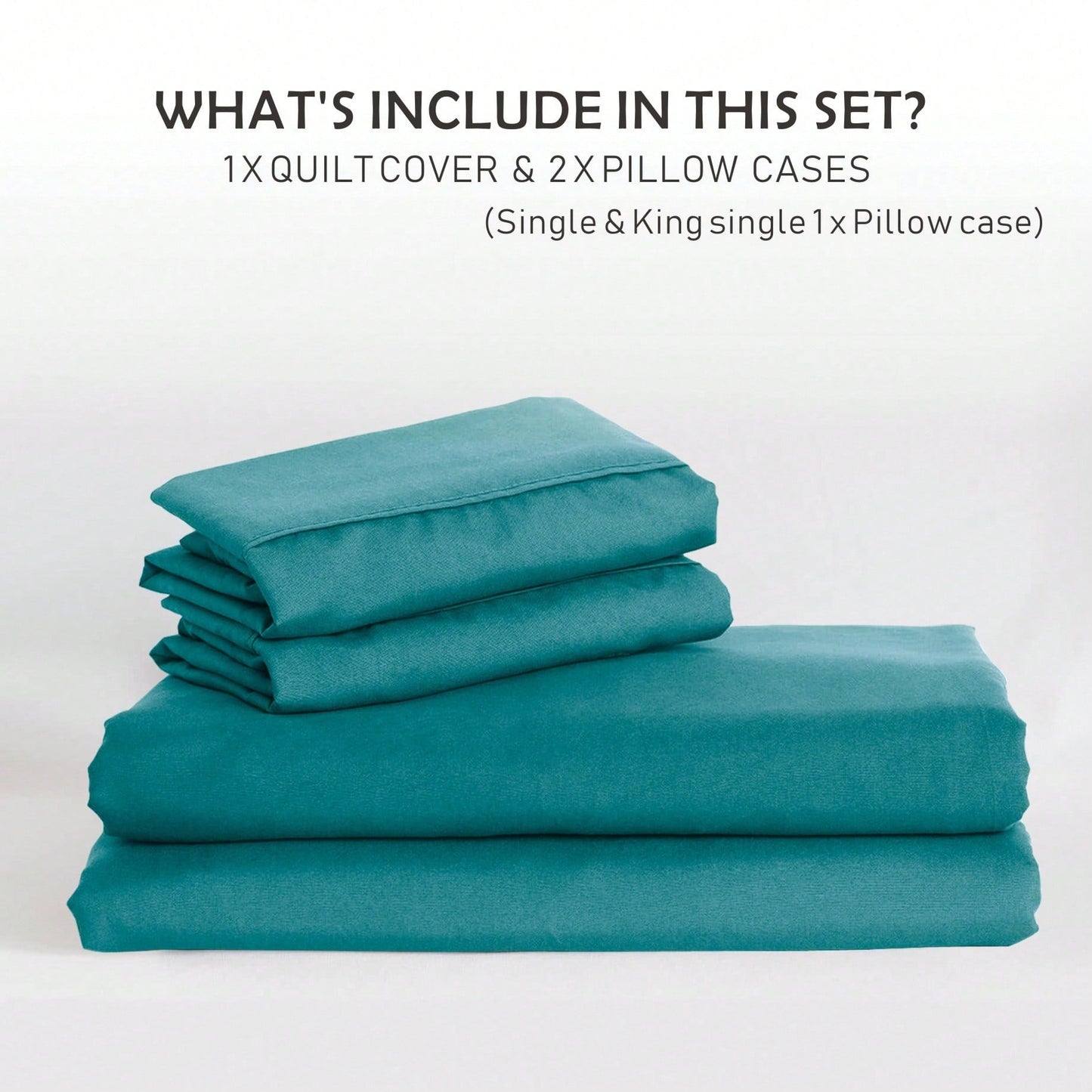 Hotel Soft Microfiber Duvet Cover Set-2000TC Quilt Cover Set & Pillowcases -1 Donna Cover Zipper Closure & 1 x Pillowcases-Breathable Bedding - Wrinkle, Fade, Stain Resistant(Biscay blue,Queen)