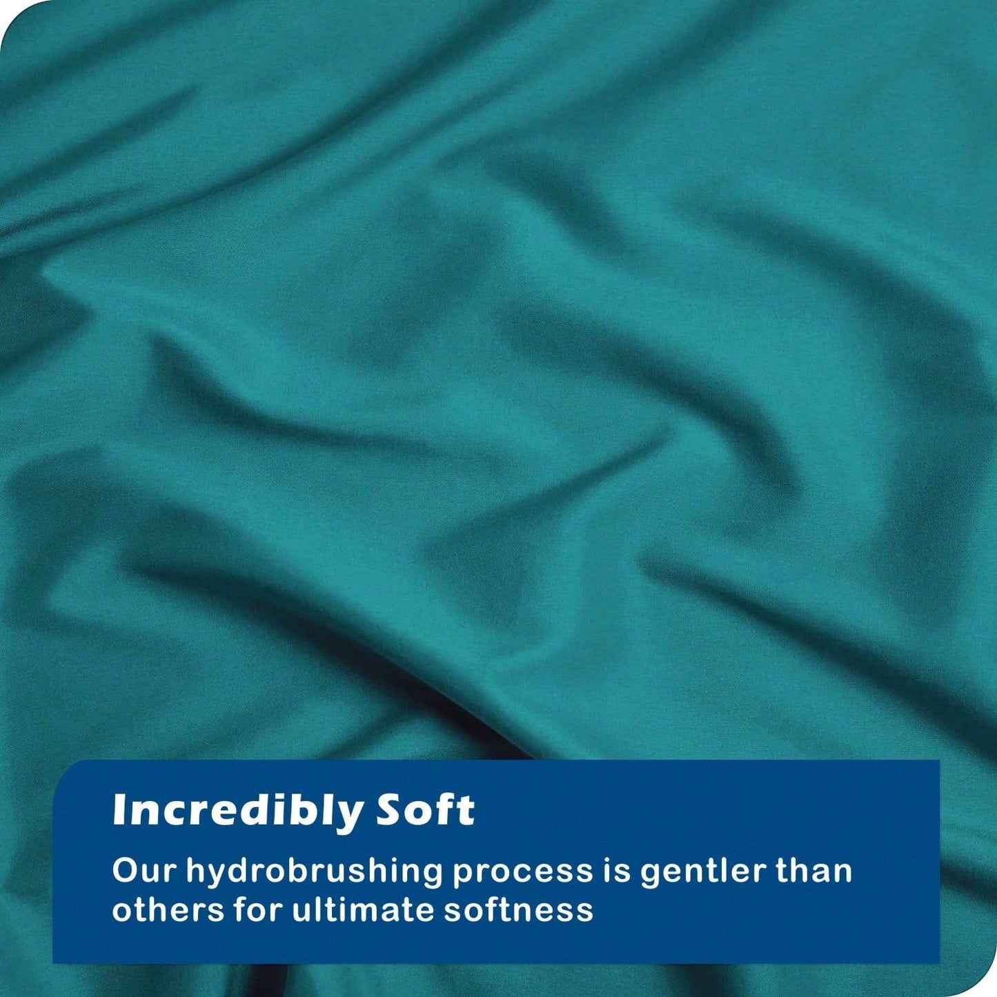 Hotel Soft Microfiber Duvet Cover Set-2000TC Quilt Cover Set & Pillowcases -1 Donna Cover Zipper Closure & 1 x Pillowcases-Breathable Bedding - Wrinkle, Fade, Stain Resistant(Biscay blue,Queen)
