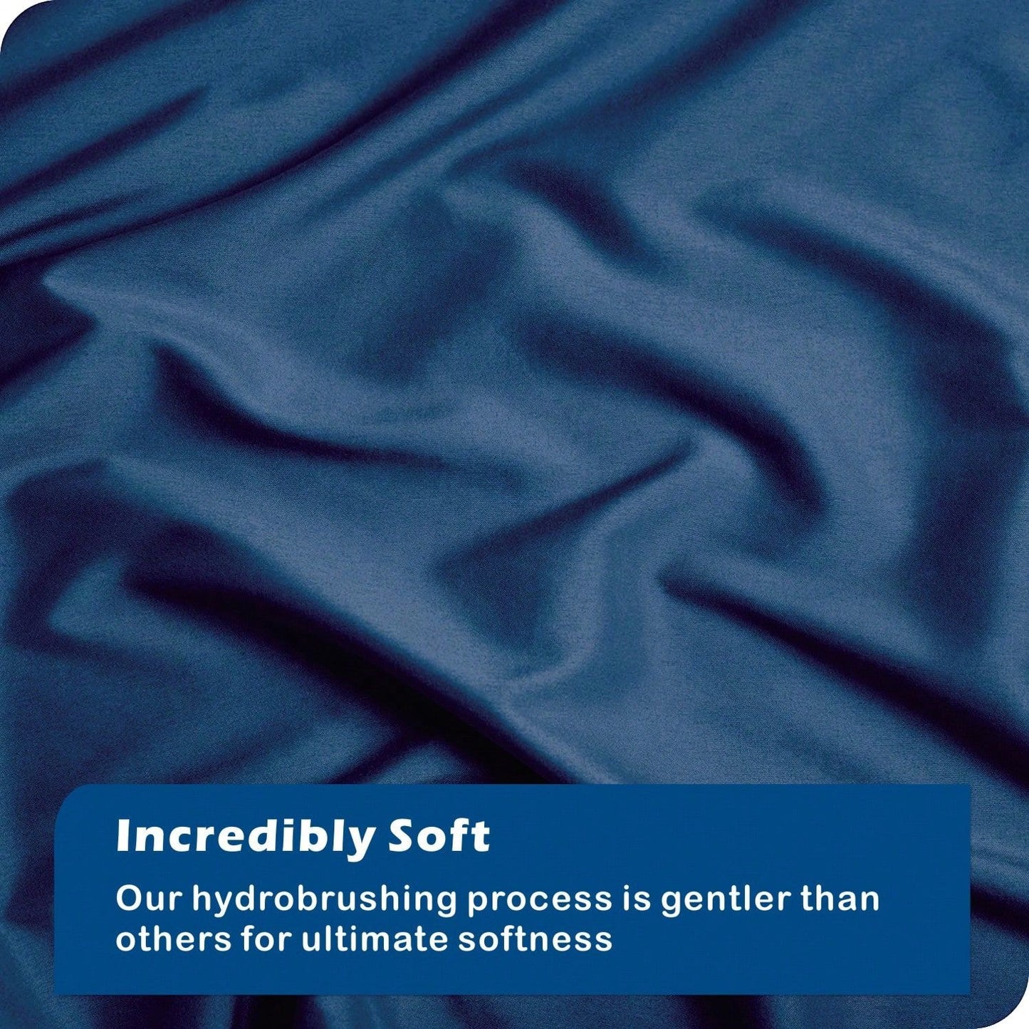 Hotel Soft Microfiber Duvet Cover Set-2000TC Quilt Cover Set & Pillowcases -1 Donna Cover Zipper Closure & 1 x Pillowcases-Breathable Bedding - Wrinkle, Fade, Stain Resistant(Navy,Single)