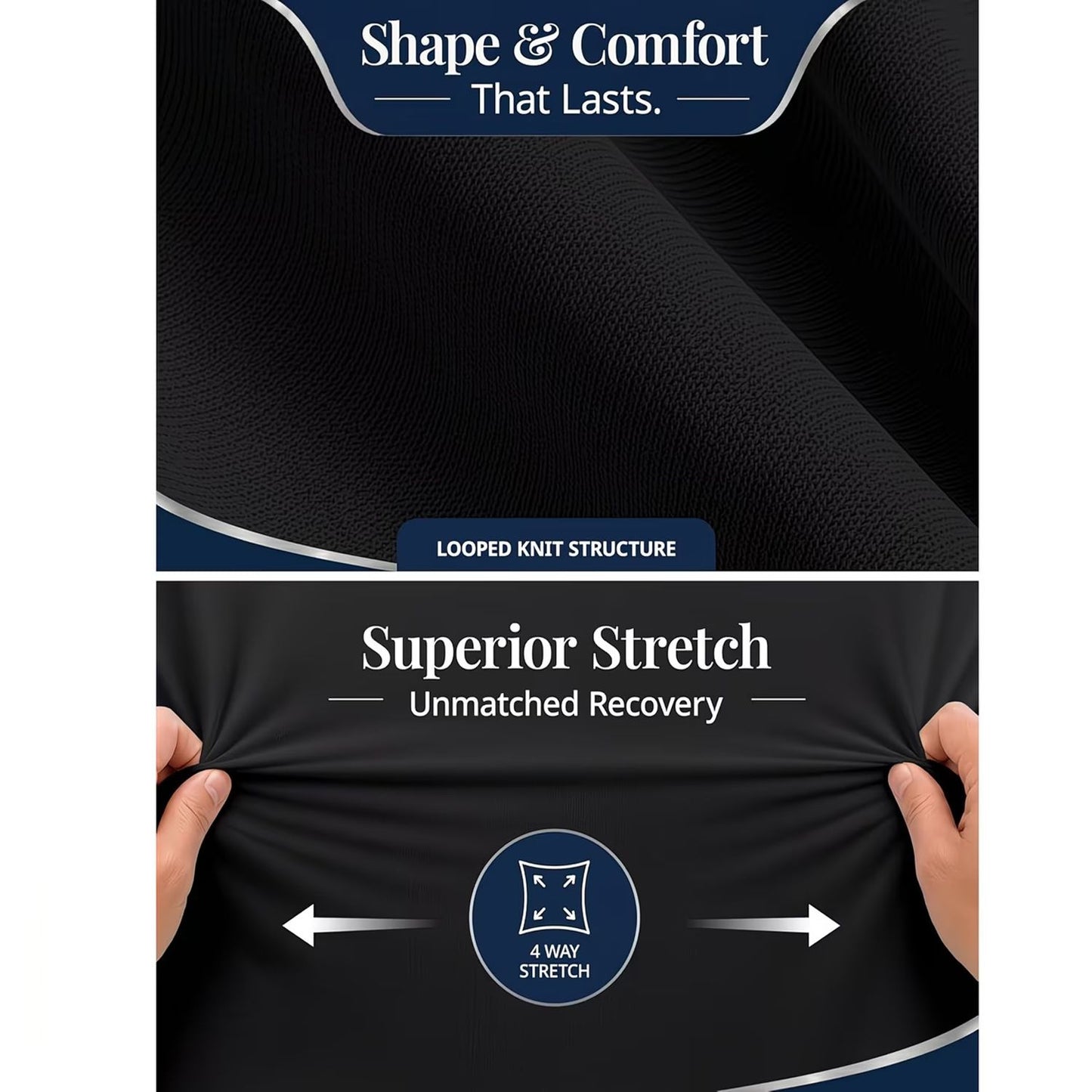 Hotel Quality Fitted Sheet - 1 Piece Fitted Sheet  -Breathable Bedding - Wrinkle, Fade, Stain Resistant- 16inch/40cm Deep Pocket Fitted Bed Sheet-Wrinkle and Fade Resistant,(Black,Super King)