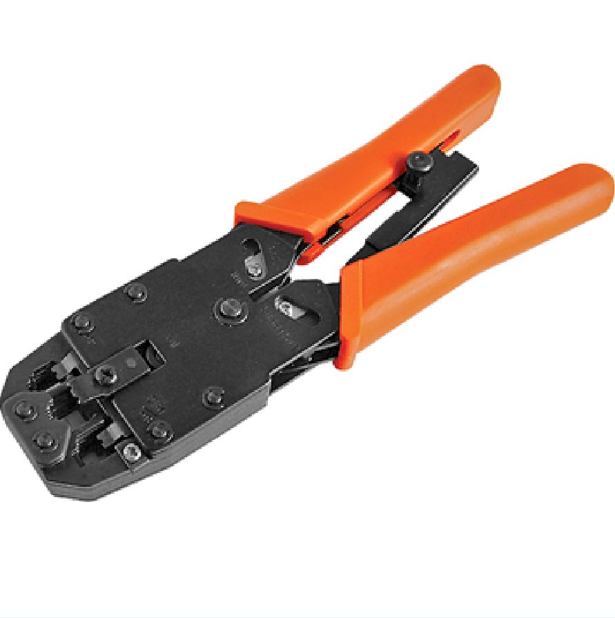 ASTROTEK 8 pins RJ-45 6 pins RJ-12 4 pins RJ-11 Crimper Cut Strip