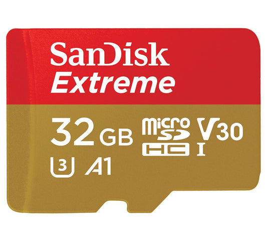 SANDISK 32GB Extreme microSD SDHC SQXAF V30 U3 C10 A1