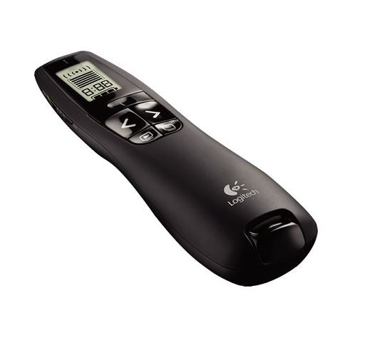 Logitech R800 Laser Presentation Remote LCD display time tracking