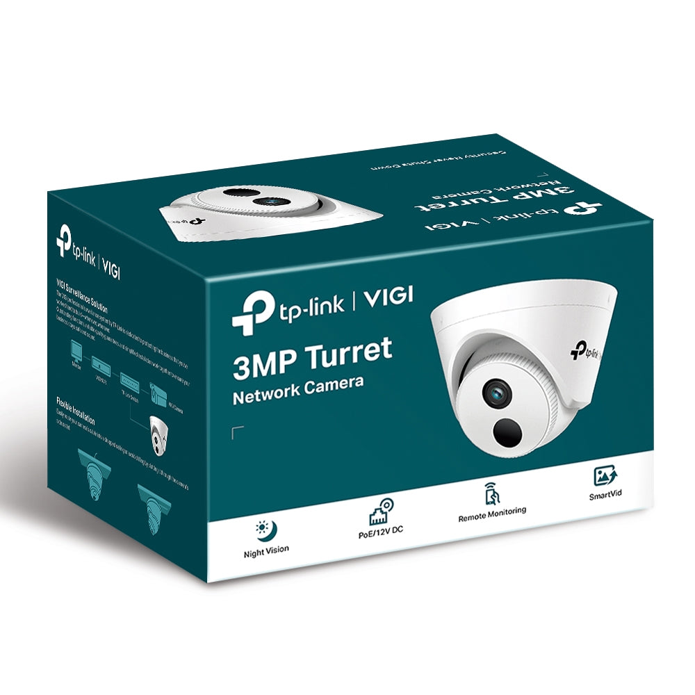 TP-LINK VIGI C400HP-2.8 3MP Turret Network Camera with Smart Detection