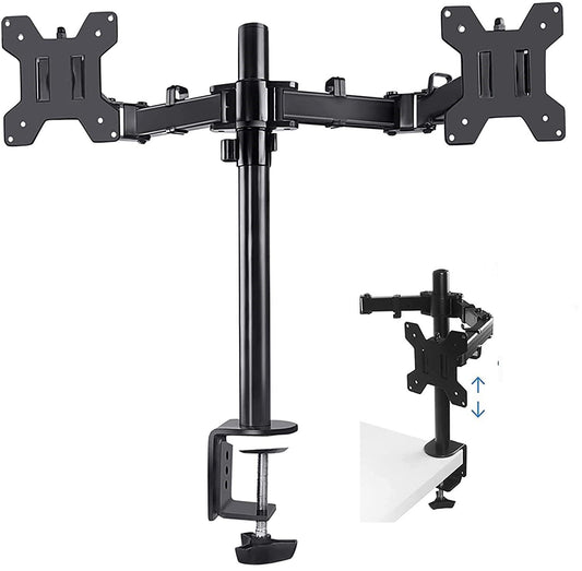 360 Degree Rotation Dual LCD LED Monitor Desk Mount Stand