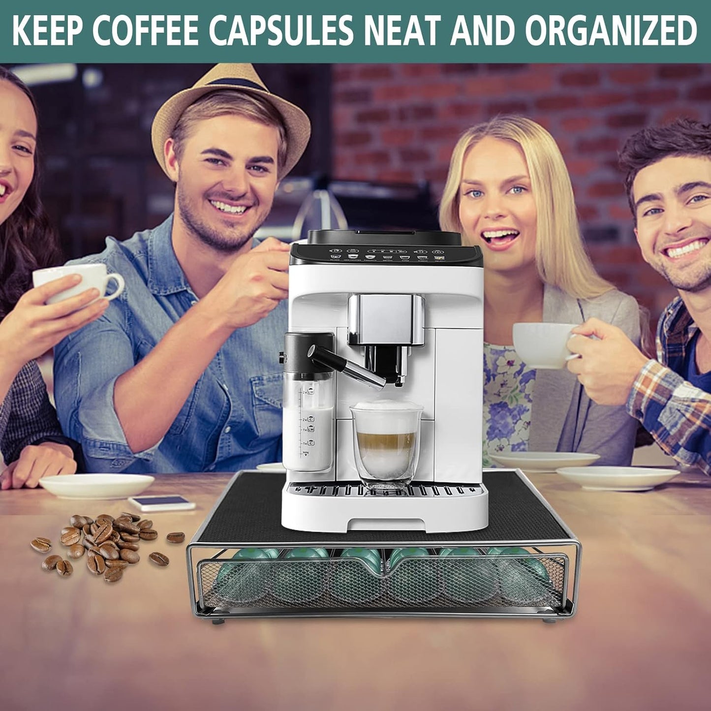CARLA HOME K-Cup Coffee Pod Drawer for 36 Coffee Pods Storage