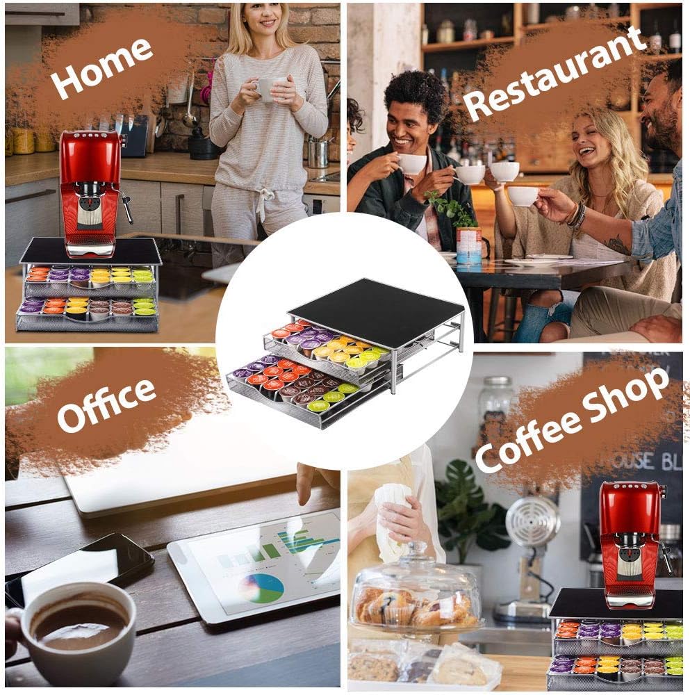 CARLA HOME K-Cup Coffee Pod Drawer for 72 Coffee Pods Storage