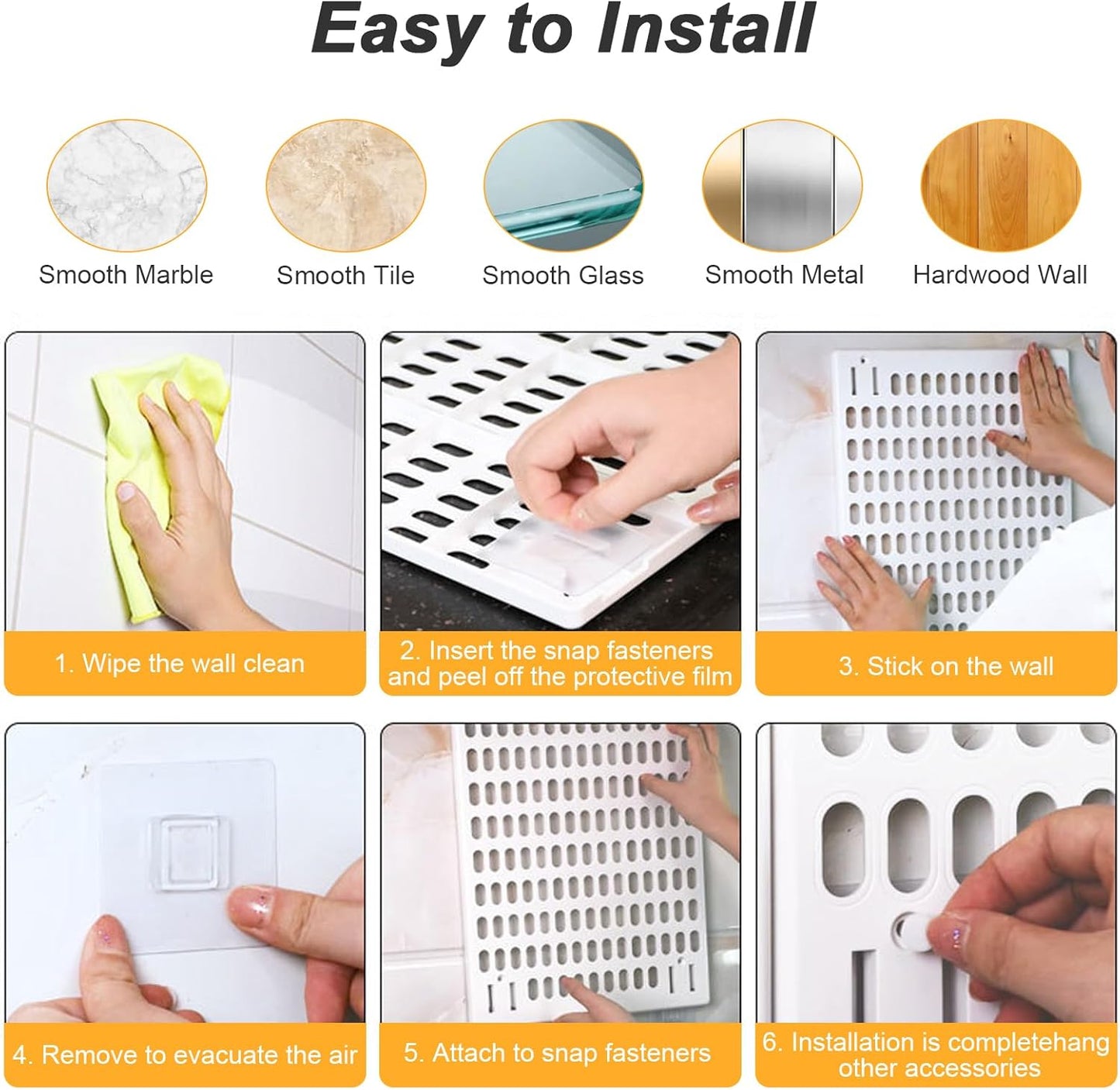 CARLA HOME Pegboard Wall Organizer Kit with 3 Modular Panels