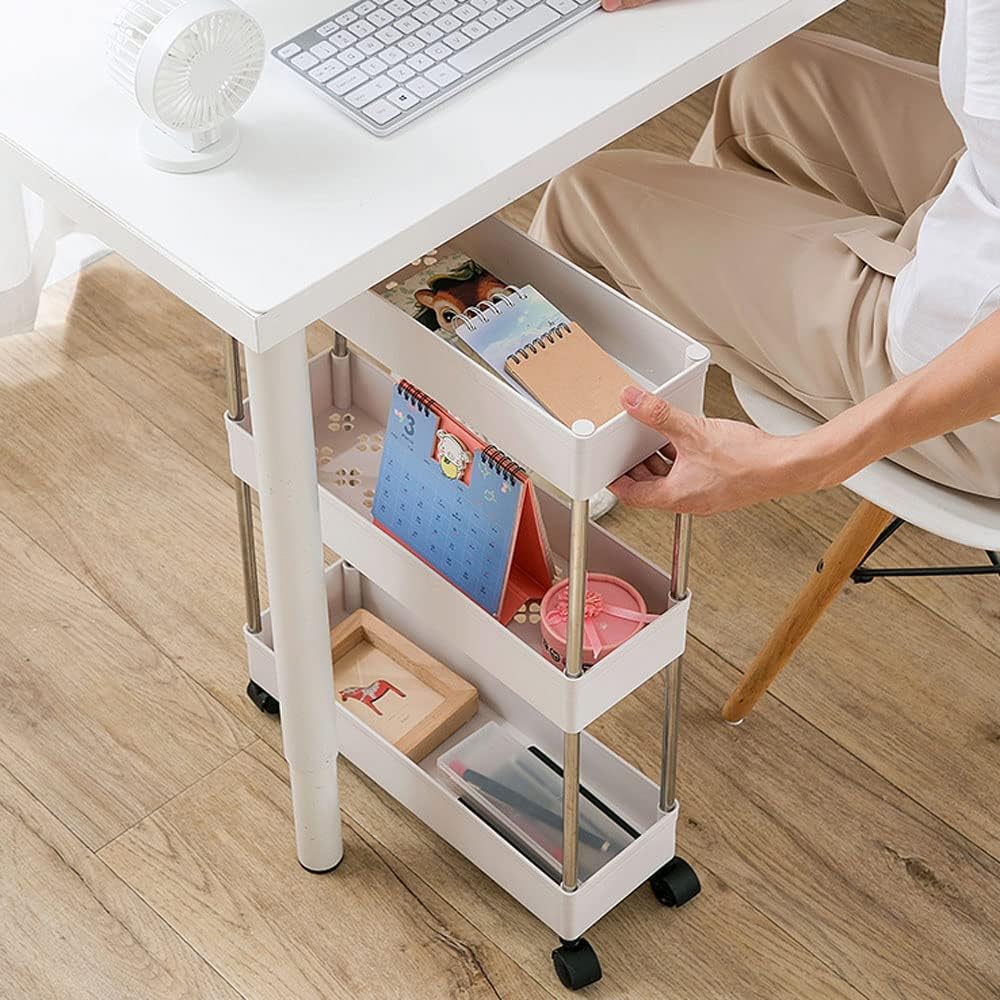 CARLA HOME Slim Storage Cart Organizer Trolley