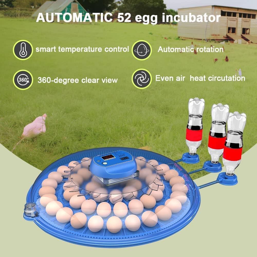 CARLA HOME 52 Egg Incubator with Automatic Turning & LED Display