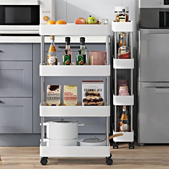 CARLA HOME Slim Storage Cart Organizer Trolley