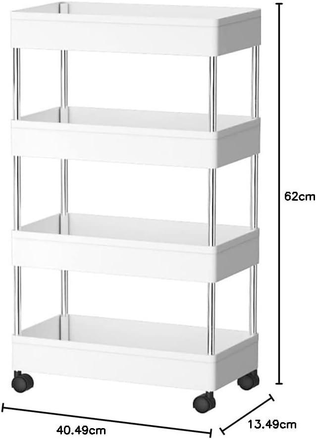 CARLA HOME Slim Storage Cart Organizer Trolley