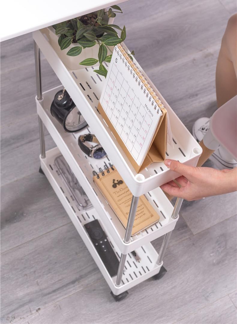 CARLA HOME Slim Storage Cart Organizer Trolley