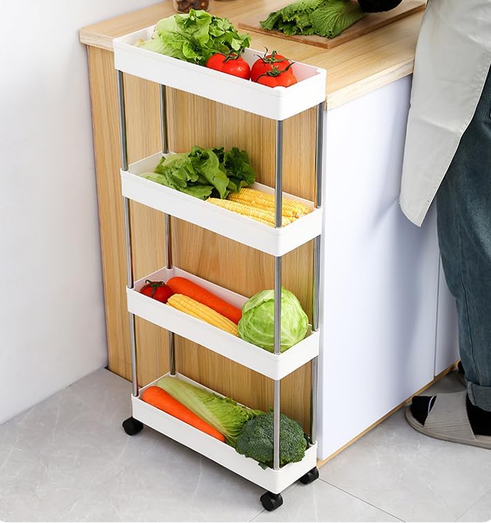CARLA HOME Slim Storage Cart Organizer Trolley