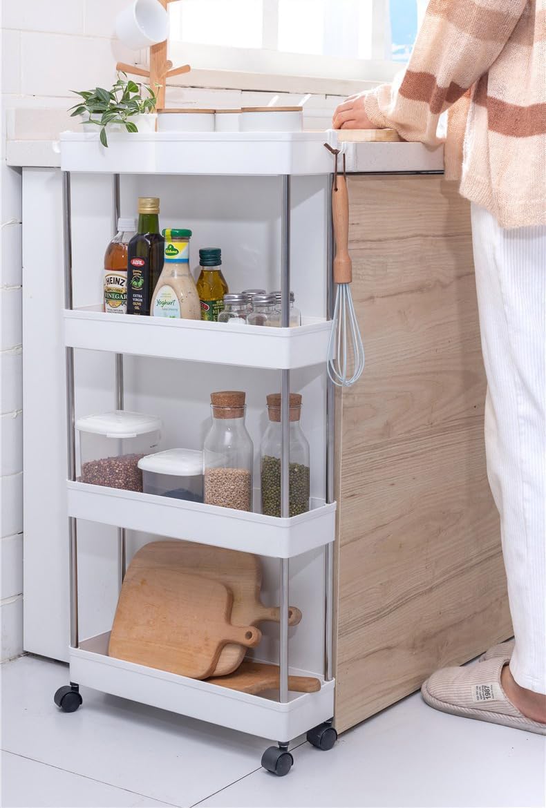 CARLA HOME Slim Storage Cart Organizer Trolley