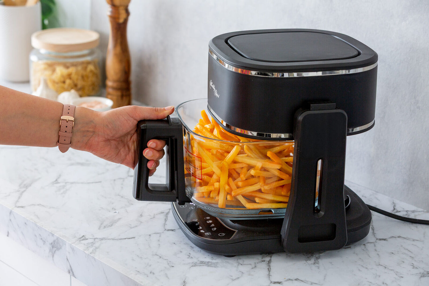 5L 2in1 Air Fryer and Grill, 1400W, Digital Touch Control