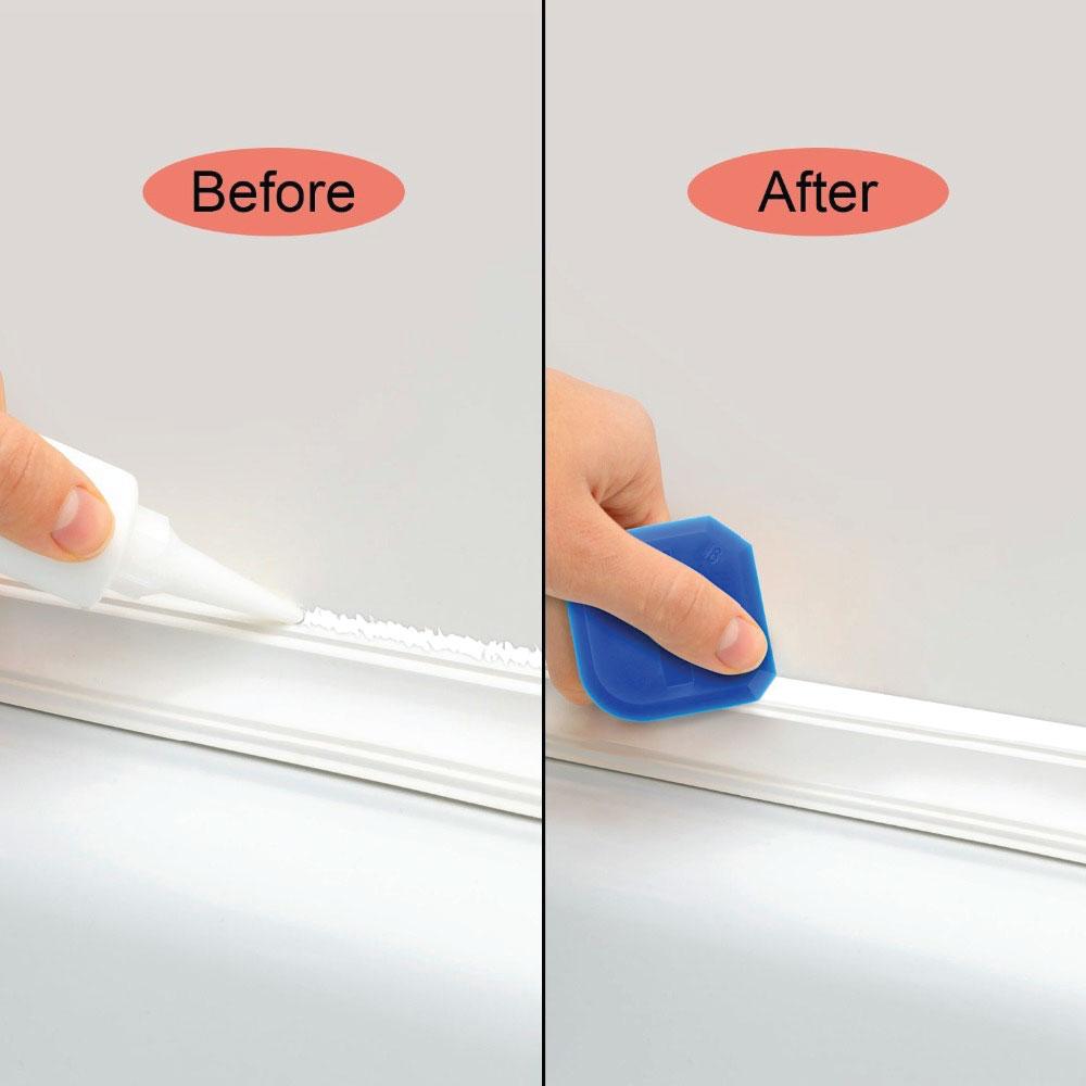 12 Piece Plastic Sealant Scraper Tools Finishing Grout Silicone