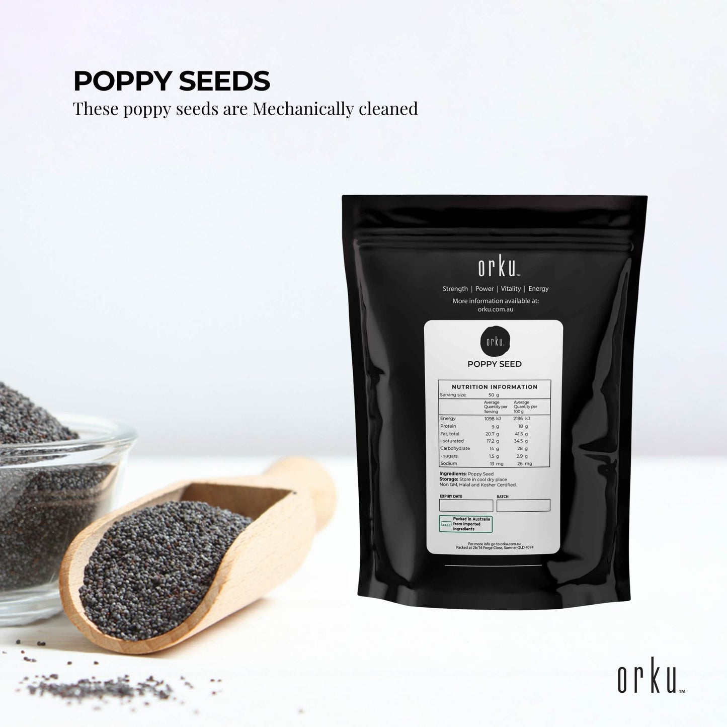 Poppy Seeds Unwashed For Baking