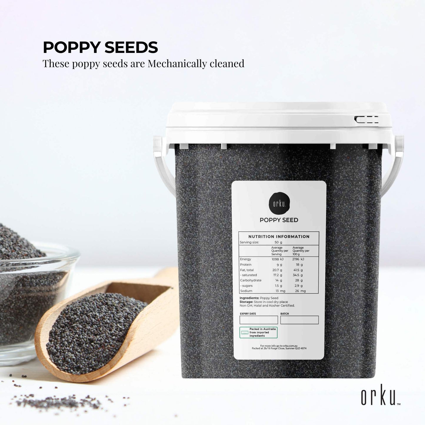 Poppy Seeds Unwashed Bucket Papaver Somniferum For Baking