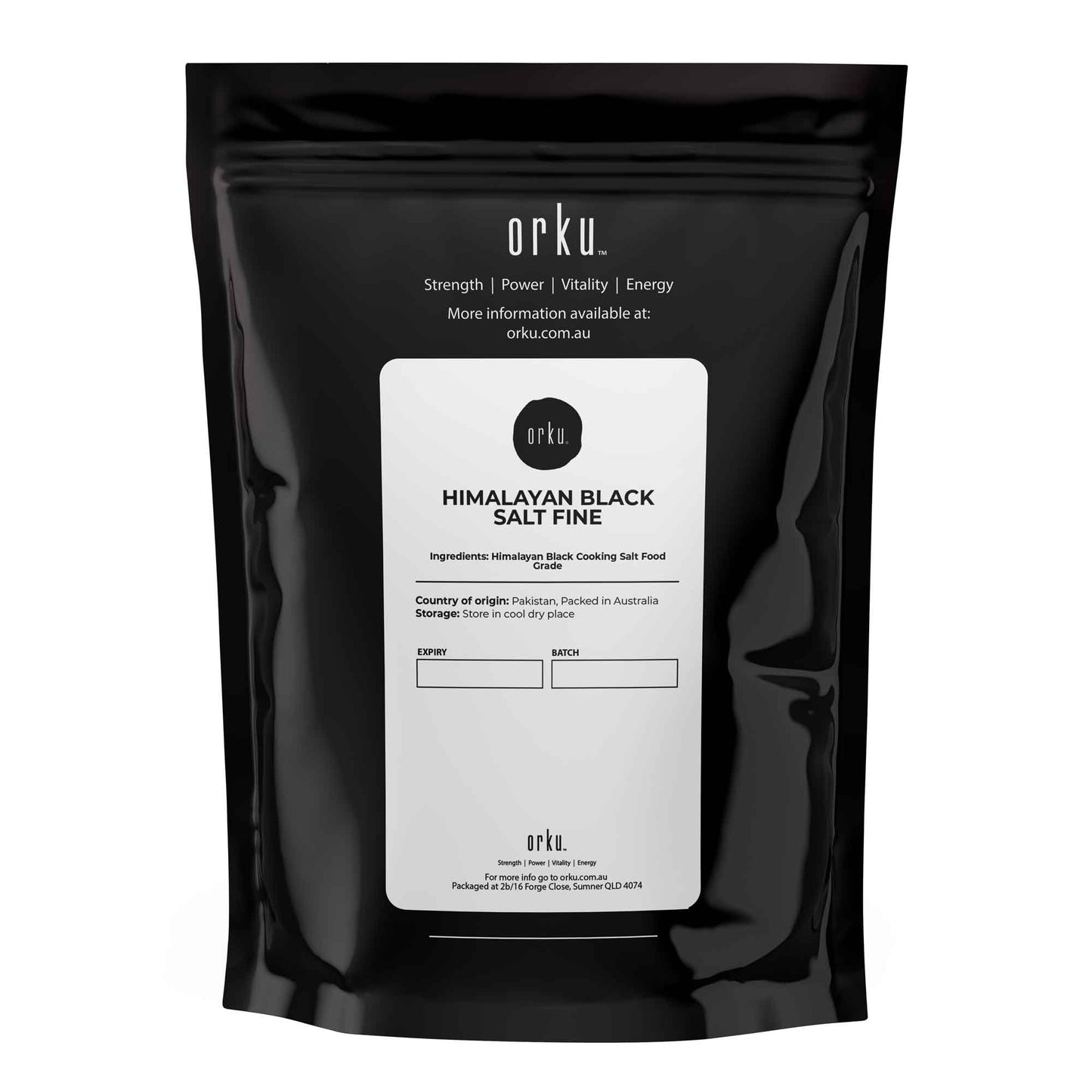 400g Fine Black Salt Himalayan - Table Grain Vegan Edible