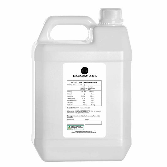 5L Orku Macadamia Nut Oil - Natural Cold Pressed