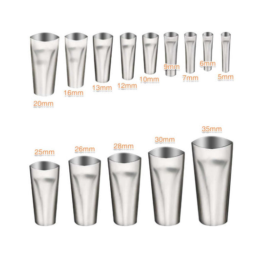 14pc Stainless Steel Caulking Nozzles - Sealant Applicator Accessory